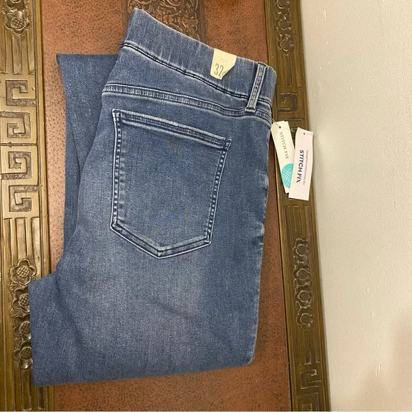 NWT Cosmic Blue Love Indigo Jeggings: Size 14 - Picture 9 of 9